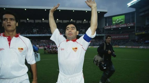 Maradona en el Sevilla.