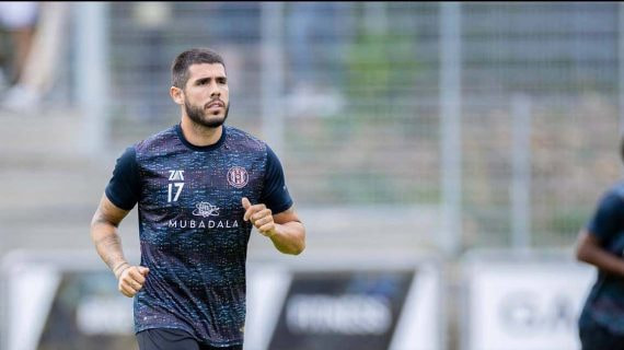 Alejandro Pozuelo en un entrenamiento del Al-Jazira.
