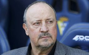 Rafa Benítez, en un partido con el Celta.
