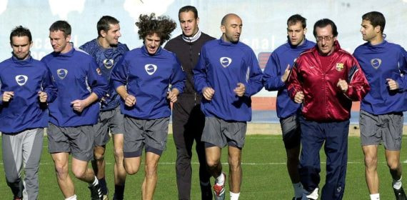 Paco Seirul·lo durante su etapa en el FC Barcelona.