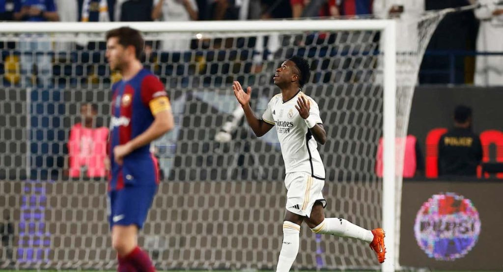 Vinicius, en un Clásico.
