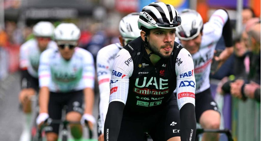 Álvaro Hodeg (27), en la salida de la clásica Scheldeprijs.