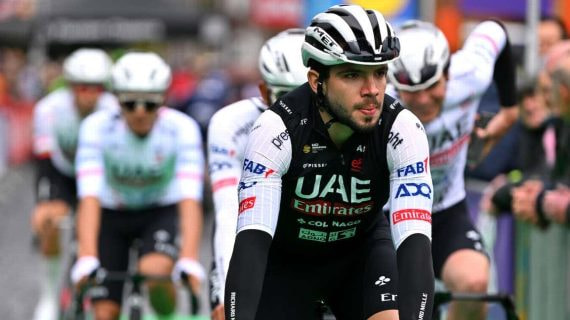 Álvaro Hodeg (27), en la salida de la clásica Scheldeprijs.