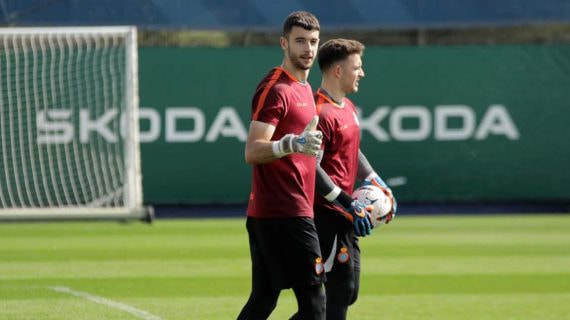 Joan Garcia, en un entrenamiento reciente con el Espanyol.