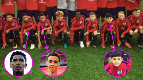 Foto de archivo en un entrenamiento de la selección inglesa sub-15.