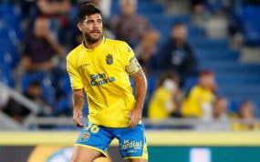 Aythami Artiles, durante un partido de la UD Las Palmas.
