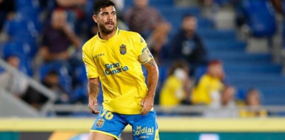 Aythami Artiles, durante un partido de la UD Las Palmas.