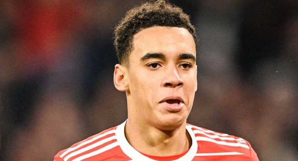 Jamal Musiala, con el Bayern.
