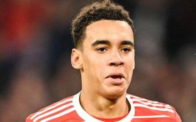 Jamal Musiala, con el Bayern.