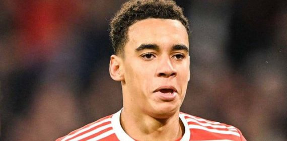 Jamal Musiala, con el Bayern.