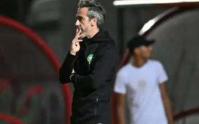 Jorge Vilda, durante un partido de la selección marroquí.