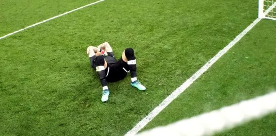 Karius, abatido tras encajar el 1-0.
