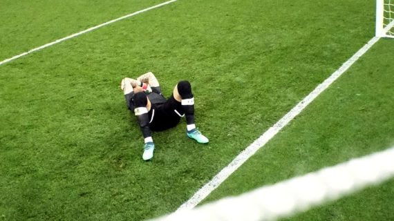Karius, abatido tras encajar el 1-0.