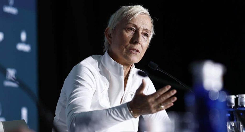 Martina Navratilova, durante la rueda de prensa de los Premios Laureus, en Madrid.