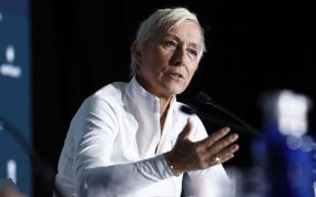 Martina Navratilova, durante la rueda de prensa de los Premios Laureus, en Madrid.