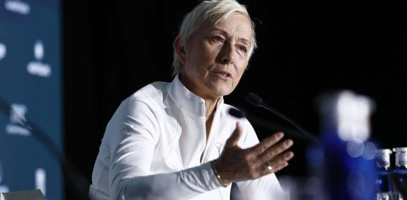 Martina Navratilova, durante la rueda de prensa de los Premios Laureus, en Madrid.