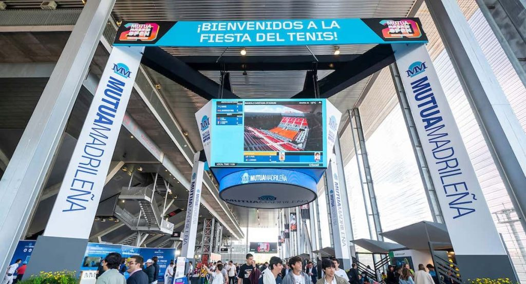 Recinto de la Caja Mágica en el Mutua Madrid Open.
