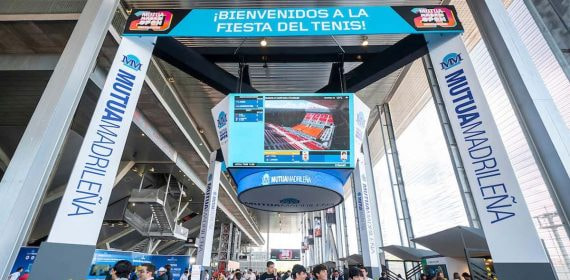 Recinto de la Caja Mágica en el Mutua Madrid Open.