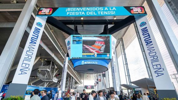 Recinto de la Caja Mágica en el Mutua Madrid Open.