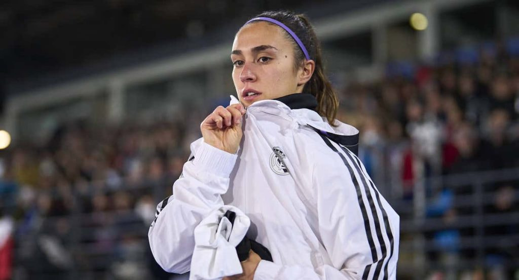 Nahikari García, durante un partido con el Real Madrid.