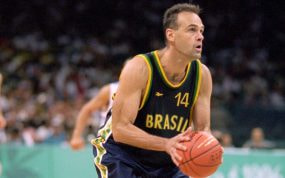 Oscar Schmidt durante los Juegos Olímpicos de Atlanta 1996.