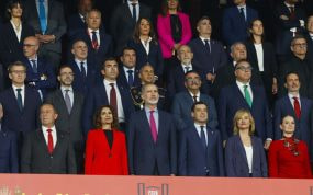 El palco de la final de la Copa del Rey.