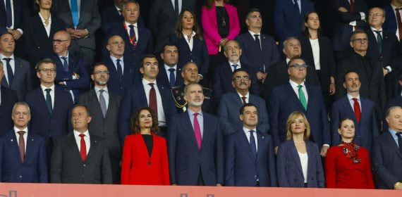 El palco de la final de la Copa del Rey.