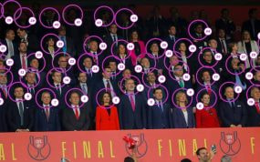 Imagen del palco de La Cartuja durante la final de la Copa del Rey entre el Athletic y el Mallorca.