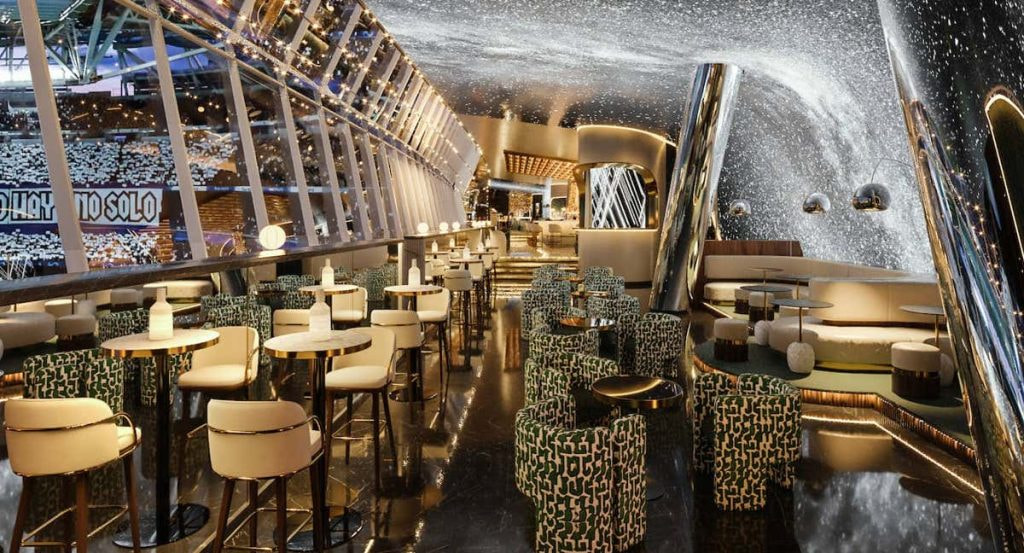 Proyección de la zona VIP del Santiago Bernabéu.