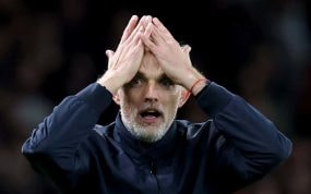 Tuchel se lamenta en el partido ante el Arsenal.