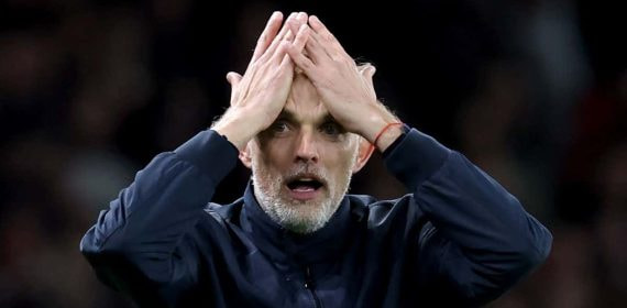Tuchel se lamenta en el partido ante el Arsenal.