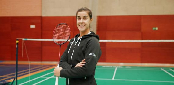 Carolina Marín en el Centro de Alto Rendimiento de Madrid.