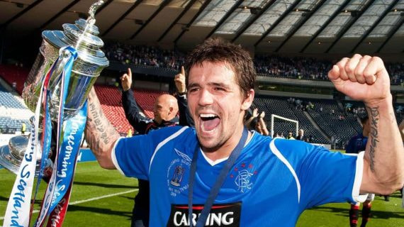 Nacho Novo, en su época de jugador del Rangers.