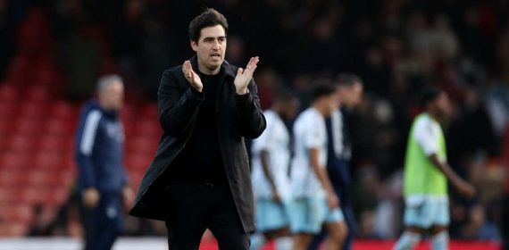 Andoni Iraola, en un partido de esta temporada con el Bornemouth.