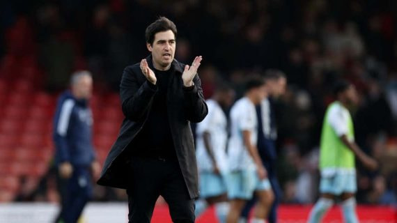 Andoni Iraola, en un partido de esta temporada con el Bornemouth.