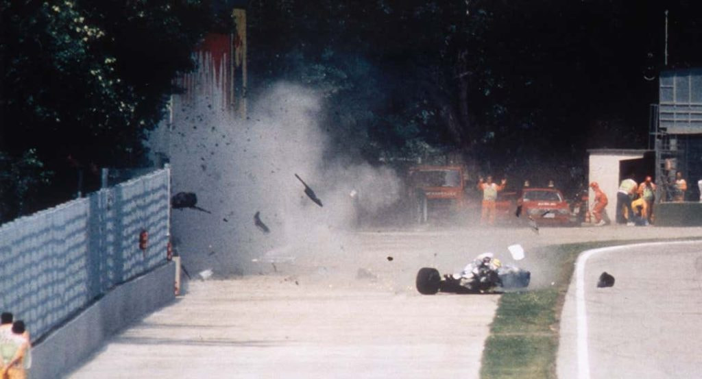 El accidente de Ayrton Senna en San Marino.