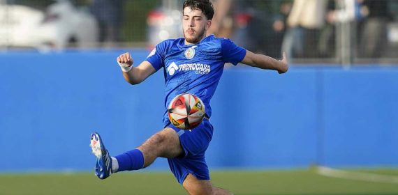 Alonso Bragado, en un partido con el Getafe.