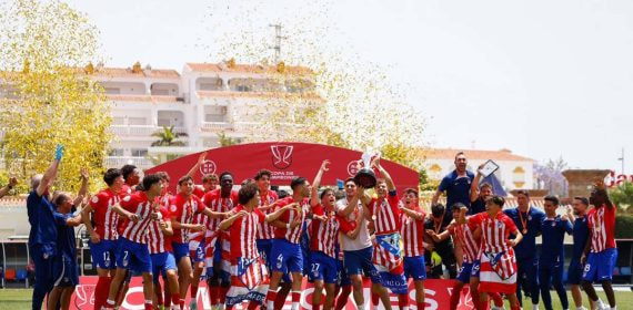 El Juvenil A del Atlético, campeón de la Copa de Campeones.