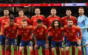 Última alineación de España en el partido contra Brasil.