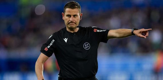 Figueroa Vázquez, en el partido entre Getafe y Alavés.