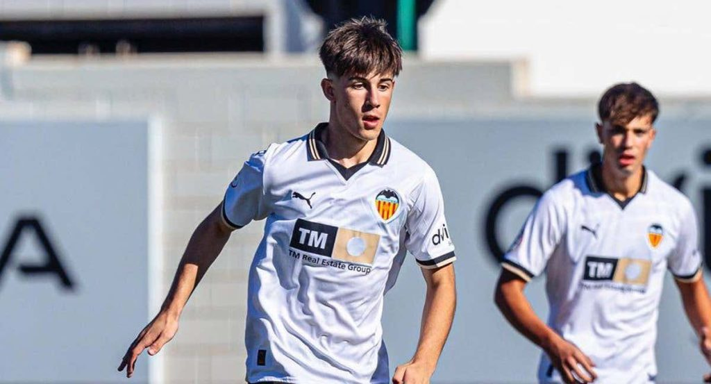 Jaume Durà, en un partido con el Valencia.