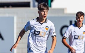 Jaume Durà, en un partido con el Valencia.
