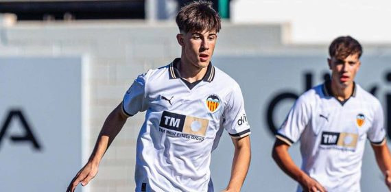 Jaume Durà, en un partido con el Valencia.