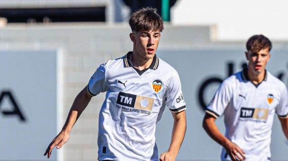 Jaume Durà, en un partido con el Valencia.