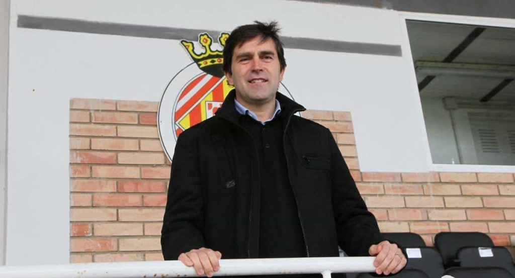Josep Delgado durante su etapa como accionista del Girona, en Montilivi.