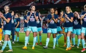 Las jugadoras del Barça celebran el título de Liga F conseguido el pasado fin de semana.