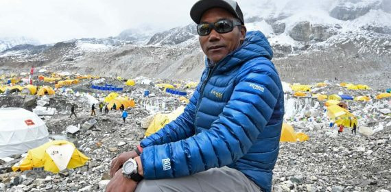 Kami Rita, en el campo base del Everest.