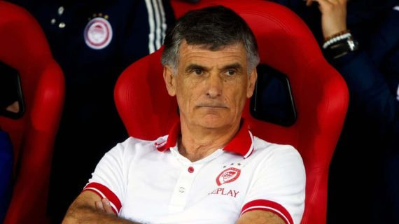 Mendilibar, en el banquillo del Olympiacos.