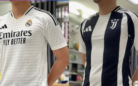 Montaje de camisetas filtradas del Real Madrid y Juventus.