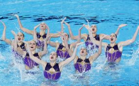 Natación sincronizada.
